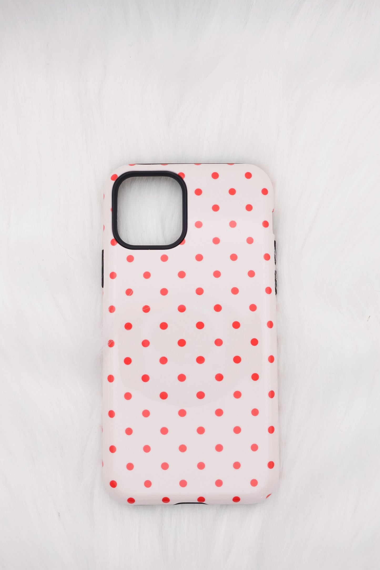 Pink and Cream Polka Dots Phone Case