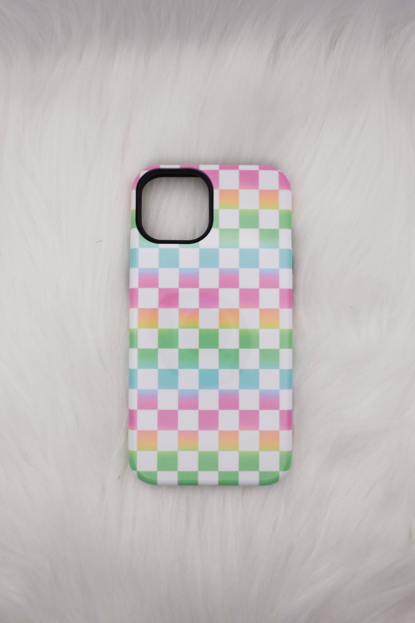 Neon Checkered Phone Case Collaboration Tlpwholesale