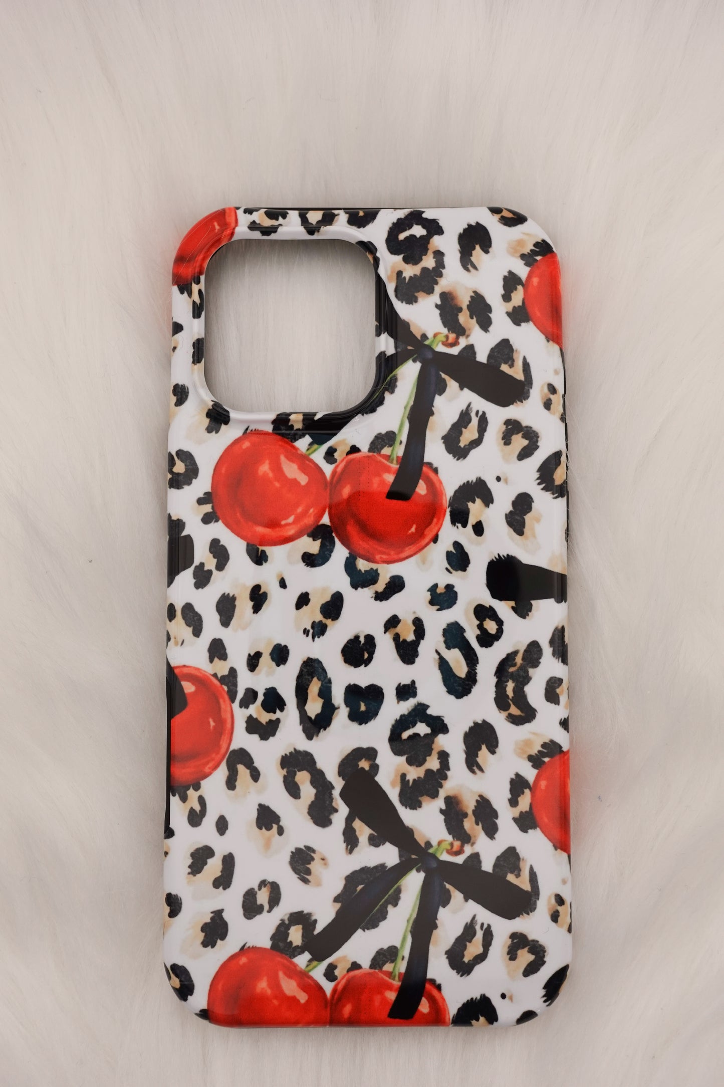 Cherry Leopard Phone Case