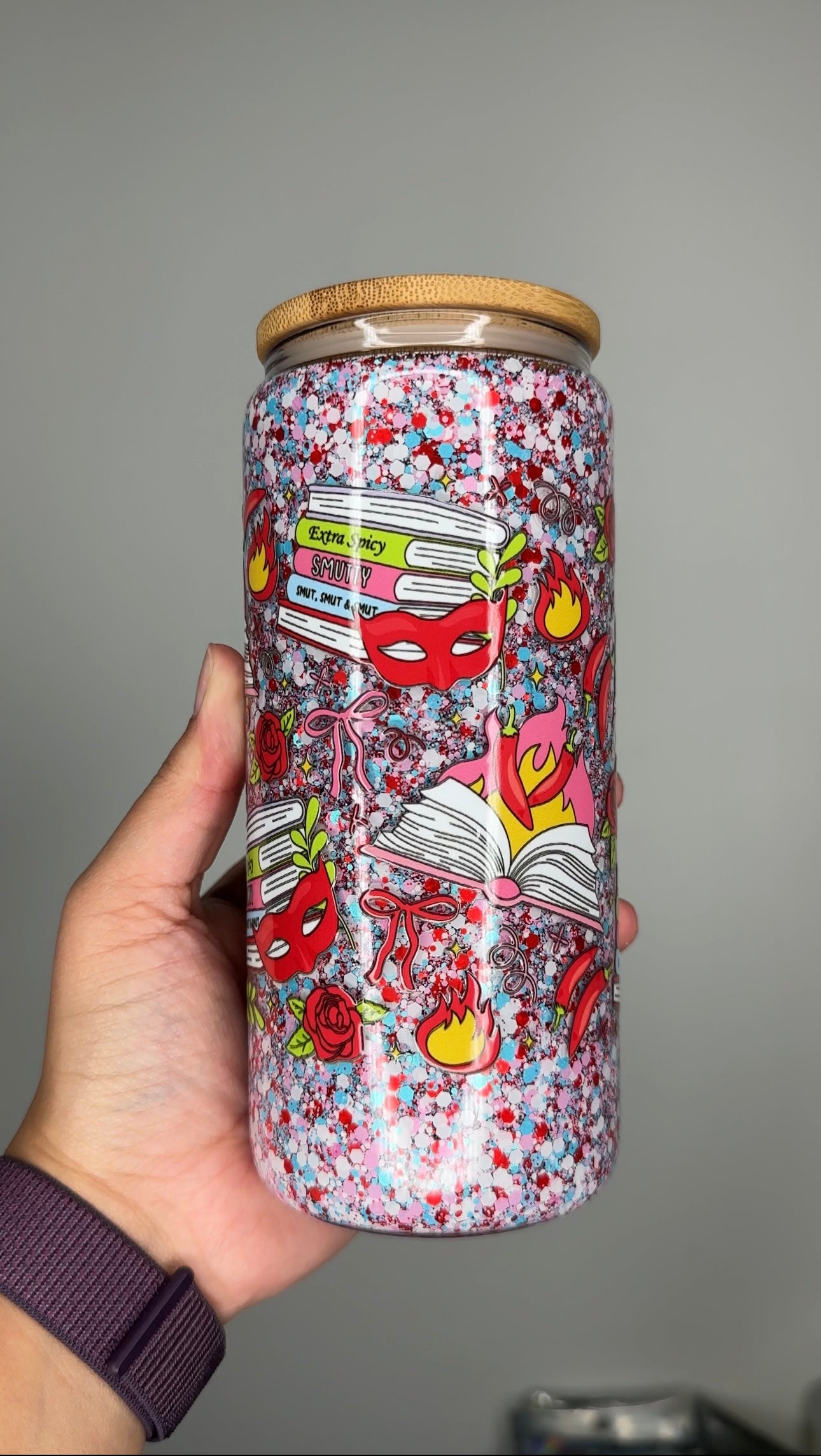 Spicy Romance Glass Can