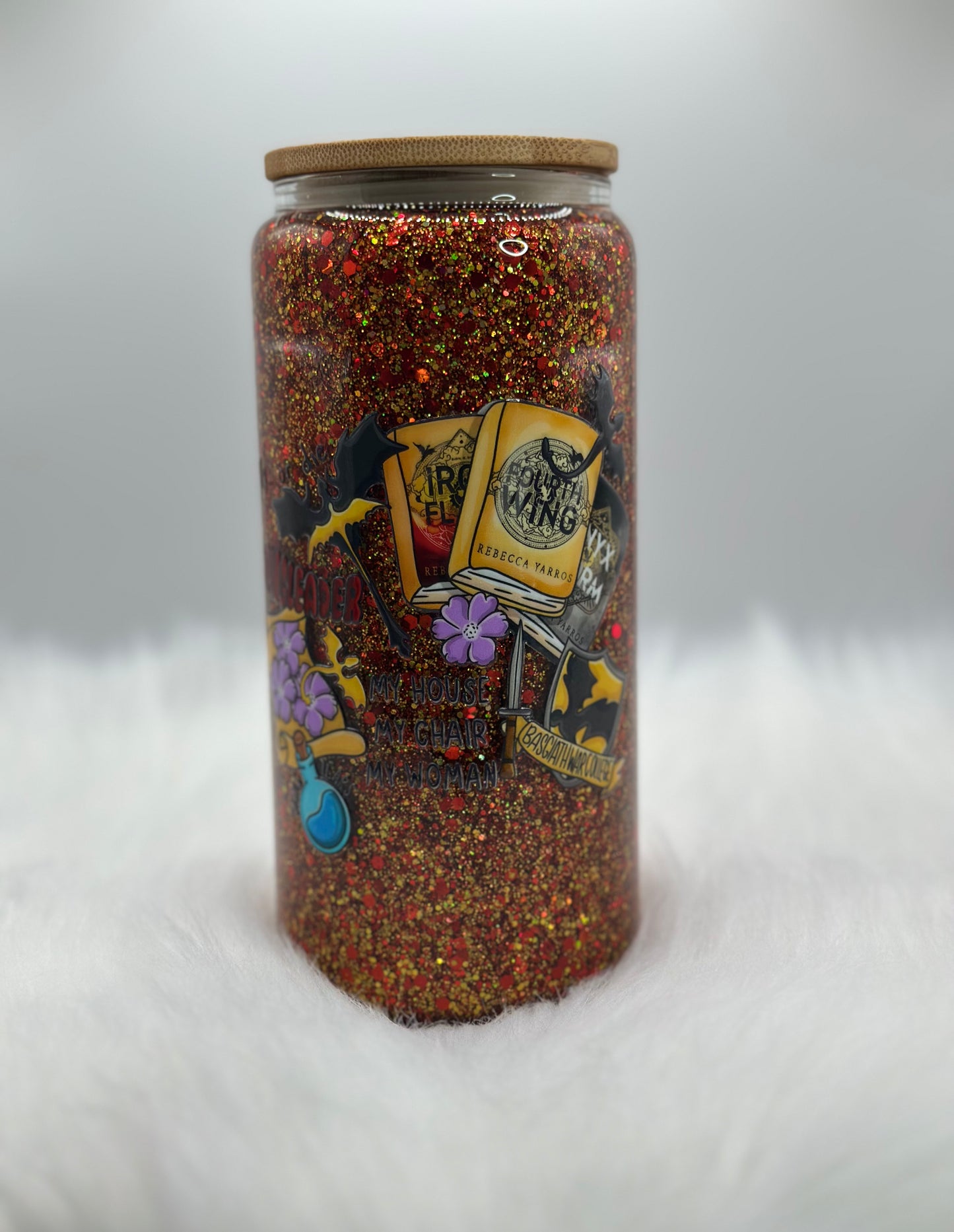 Fourth Wing Glass Can