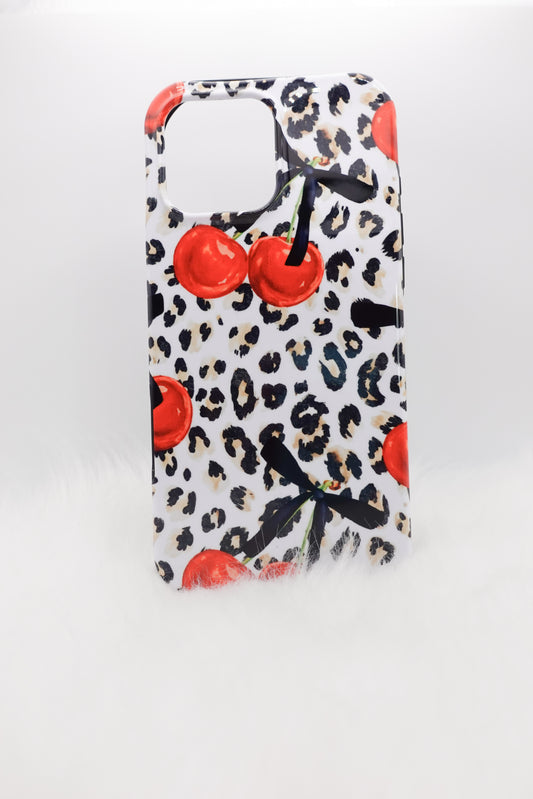 Cherry Leopard Phone Case