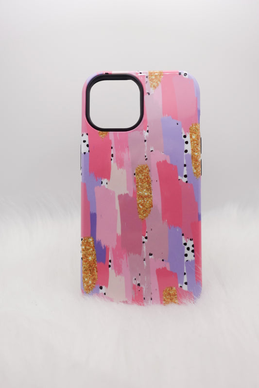 Pink Paint Stroke Phone Case