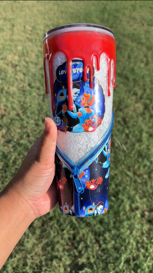 Scary Movie 24oz Zipper Tumbler