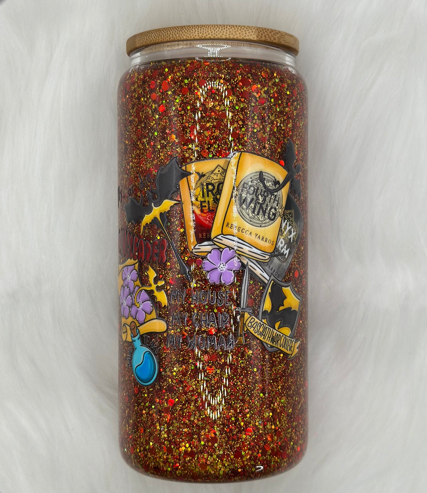 Fourth Wing Glass Can
